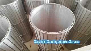 폐수용 AISI 316l Johnson Vee 철망 파이프