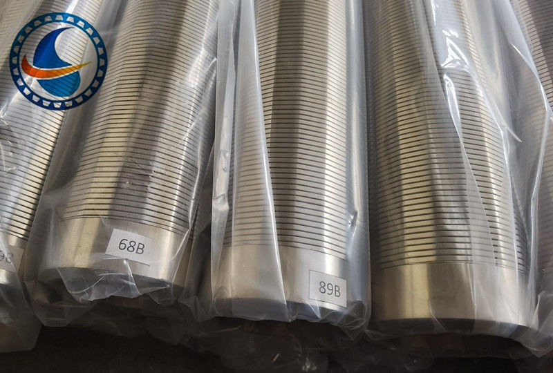 Stainless Steel 316L 0.5mm Slot Wedge Wire Oil Screen Pipe 2-7/8