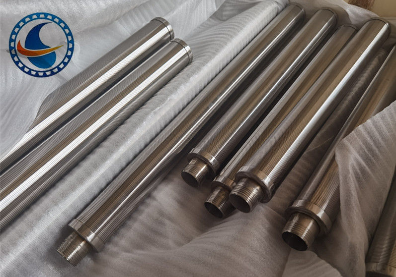 SS304 Vee자형 프로파일 와이어 쐐기 와이어 스크린 필터 파이프