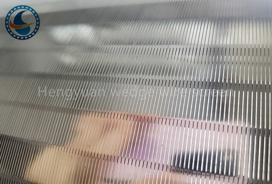 정밀 격자 필터를 회전시키기 위한 비 클로깅 304 스테인레스 강 쐐기형 와이어 스크린