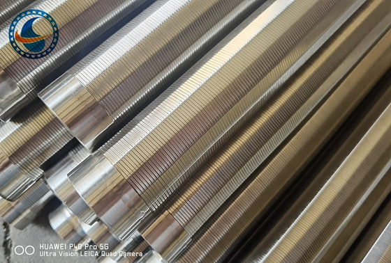 식품 가공 1mm-100mm 크기의 Mesh 와 함께 존슨 Vee 와이어 스크린
