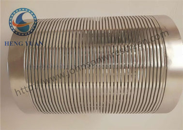 정련 / 석유화학제품을 위한 높은 효과적 래핑 스크린 와이어 실린더 스크린