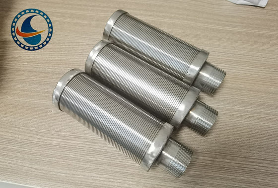 SS304 로드 기반 연속 슬롯 웨지 와이어 스크린 파이프